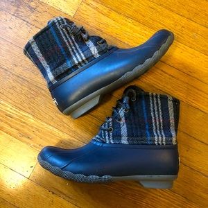 Sperry Topsider Plaid Duck Boot 7.5